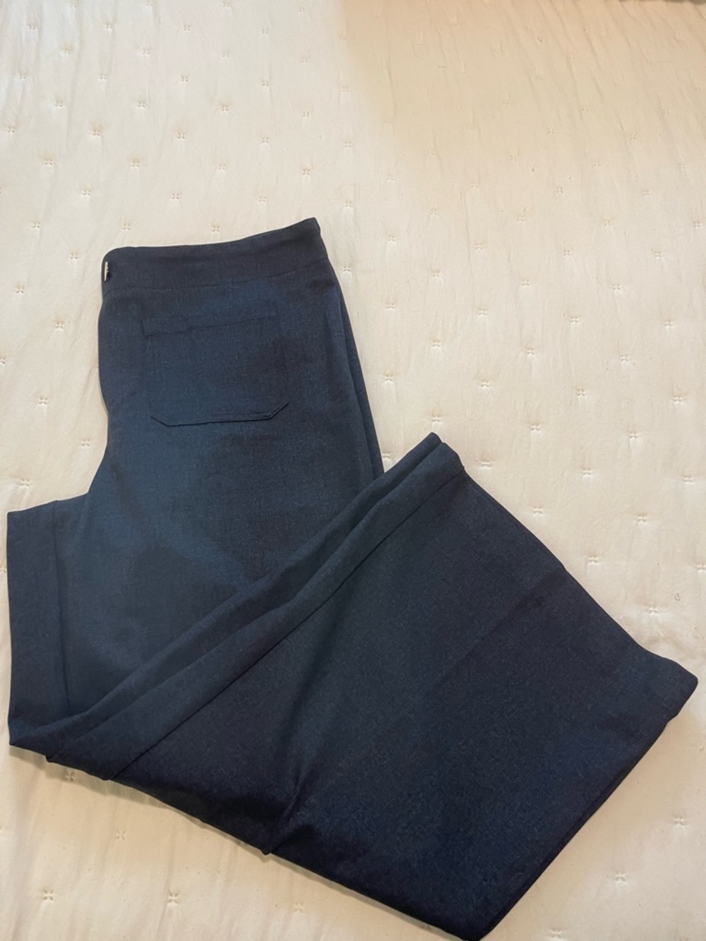 Classic Navy Blue Wide Ankle Leg Sailor Dress Pants